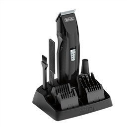 Wahl 5606-508 Cortabarbas pour moustache et barbe avec précision réglable 2-12mm, cuchillas autoafilables, fonctionnement sur piles
