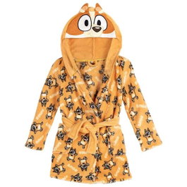 Cerda Batín Coral Fleece Bluey - Robe de chambre pour enfant 4 ans - En polaire avec applications