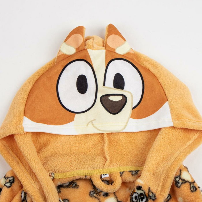 Bluey Peignoir pour Enfants Orange 4 ans