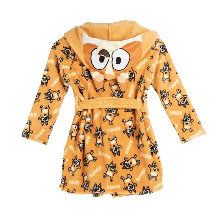 Bluey Peignoir pour Enfants Orange 4 ans