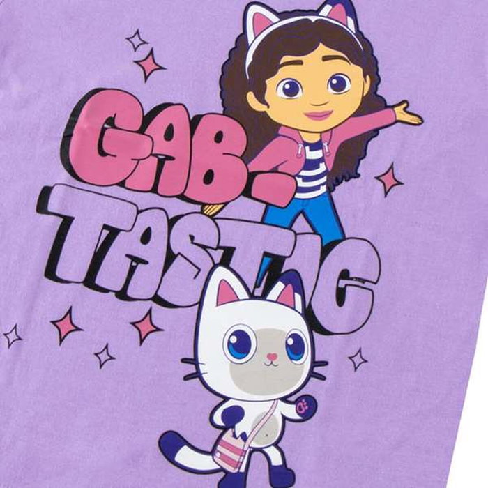 T shirt à manches courtes Enfant Gabby's Dollhouse Violet