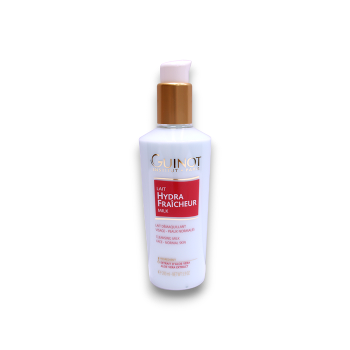 Guinot Lait Démaquillant Visage Hydra Fraîcheur, 200 ml, Nettoyant Rafraîchissant pour le Visage Guinot Lait Démaquillant Visage Hydra Fraîcheur, 200 ml, Nettoyant Rafraîchissant pour le Visage