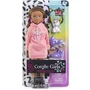 Corolle - Poupée Melody Music & Mode, mannequin de 28 cm avec 4 accessoires, longs cheveux châtains et parfum vanille - pour enfants dès 4 ans