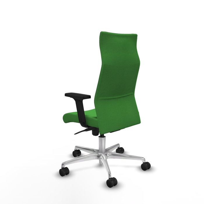 Piqueras Y Crespo Fauteuil Albacete Vert avec Mécanisme Synchrone et Base Aluminium