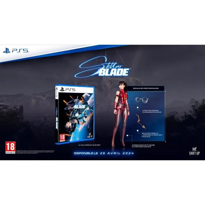 Shift Up Stellar Blade - Jeu d'action-aventure sur PlayStation 5 (PS5) - Version Française