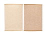 KINVARA Set de 24 sets de table rectangulaires 30x45cm Beige + Marron