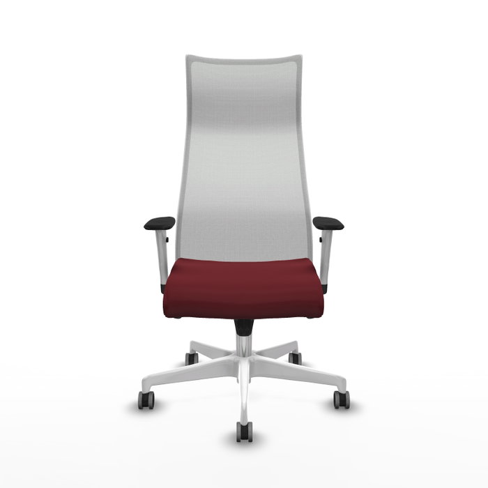 Piqueras y Crespo Chaise de Bureau Albacete Bordeaux et Blanc