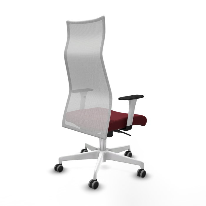Piqueras y Crespo Chaise de Bureau Albacete Bordeaux et Blanc