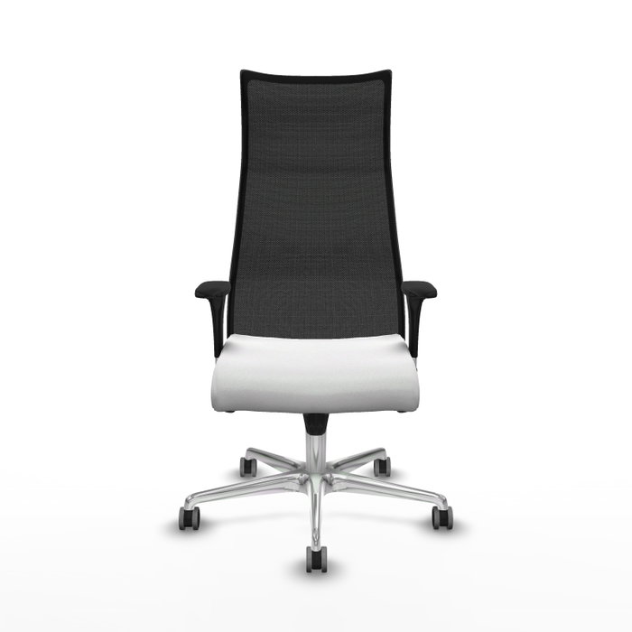Piqueras y Crespo Chaise de Bureau Albacete Blanc et Noir