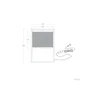Kamianske Lampe de Table en Rotin Modèle SKD-T1022 - Style Boho-Chic Naturel - Ampoule E27 - Structure Métal Noir