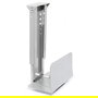 HERRAJES ALK Support CPU pour Bureau Vertical Réglable en Hauteur 340-540mm Finition Chrome Mat