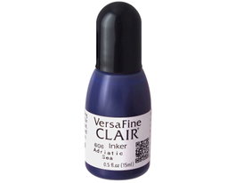 Tsukineko VERSAFINE CLAIR encre de recharge bleu Adriatic Sea 15ml