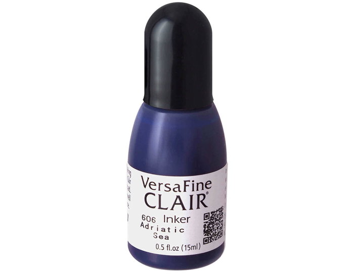 Tsukineko VERSAFINE CLAIR encre de recharge bleu Adriatic Sea 15ml Tsukineko VERSAFINE CLAIR encre de recharge bleu Adriatic Sea 15ml