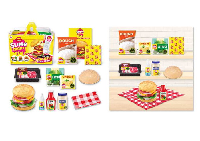 Zuru Slime Mart Panier d'Achat avec Nourriture, Modèles Assortis