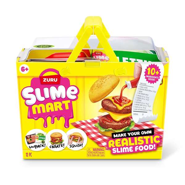 Zuru Slime Mart Panier d'Achat avec Nourriture, Modèles Assortis