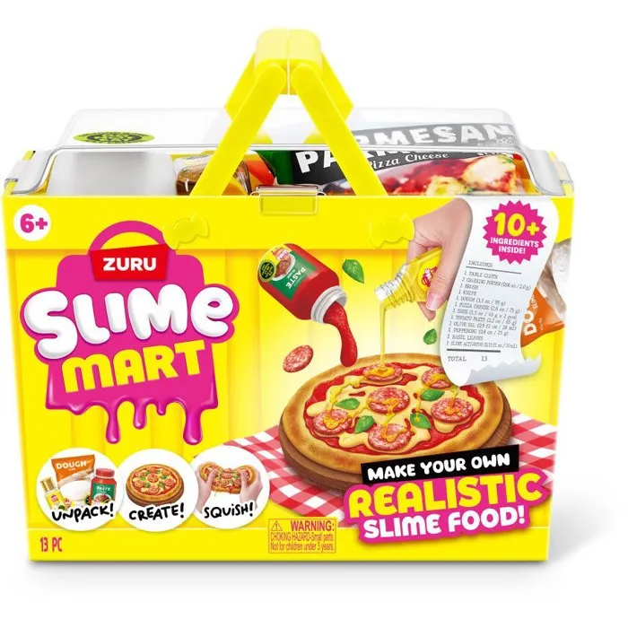 Zuru - Slime Mart Shopping Basket - Kit d'activités créatives et manuelles pour enfant avec slime à modeler réaliste - Dès 6 ans