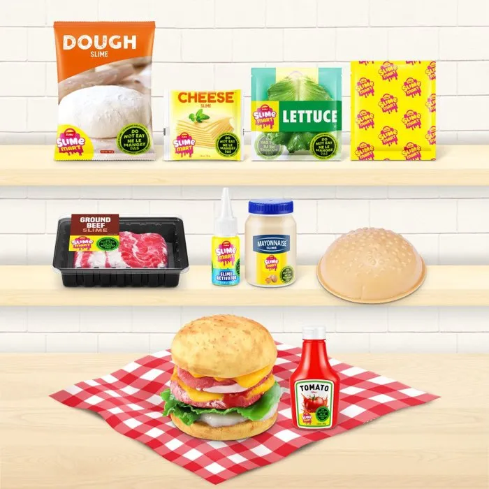Zuru - Slime Mart Shopping Basket - Kit d'activités créatives et manuelles pour enfant avec slime à modeler réaliste - Dès 6 ans