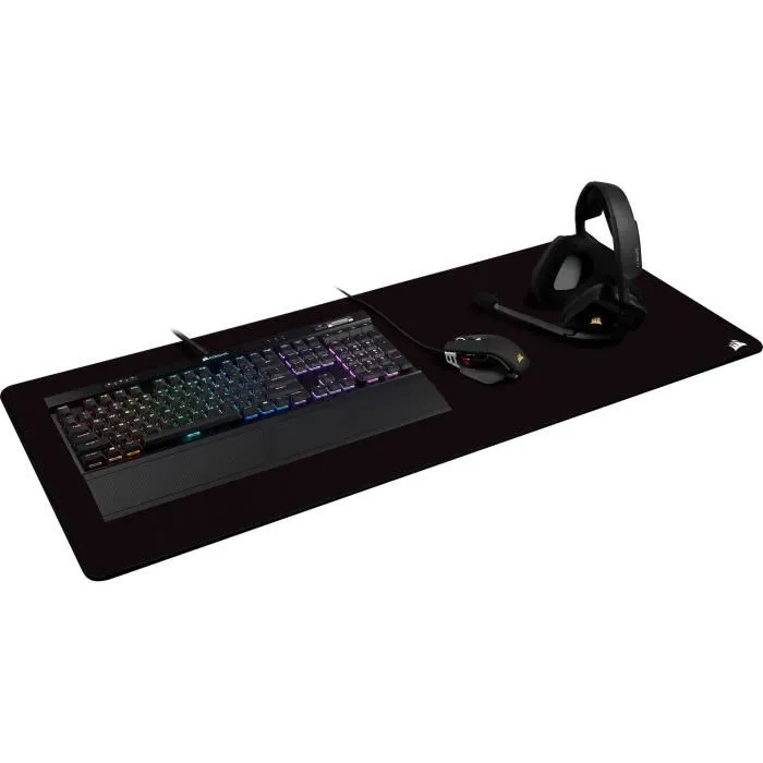 Corsair MM350 PRO Extended XL Tapis de Souris Gaming en Tissu Premium Noir 930mm x 400mm Résistant aux Éclaboussures Corsair MM350 PRO Extended XL Tapis de Souris Gaming en Tissu Premium Noir 930mm x 400mm Résistant aux Éclaboussures