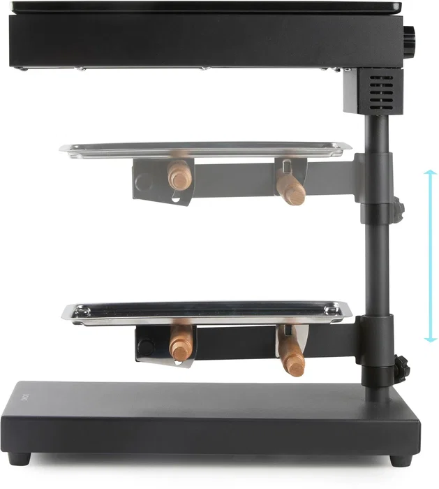 Domo Appareil à Raclette DO1145RC - Raclette Traditionnel, Revêtement sans PFAS, 1000 W, Plaque de Cuisson Antiadhésive, Porte-Fromage Pivotant Réglable