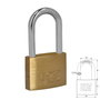 WOLFPACK LINEA PROFESIONAL Chaîne en laiton anse longue 40 mm