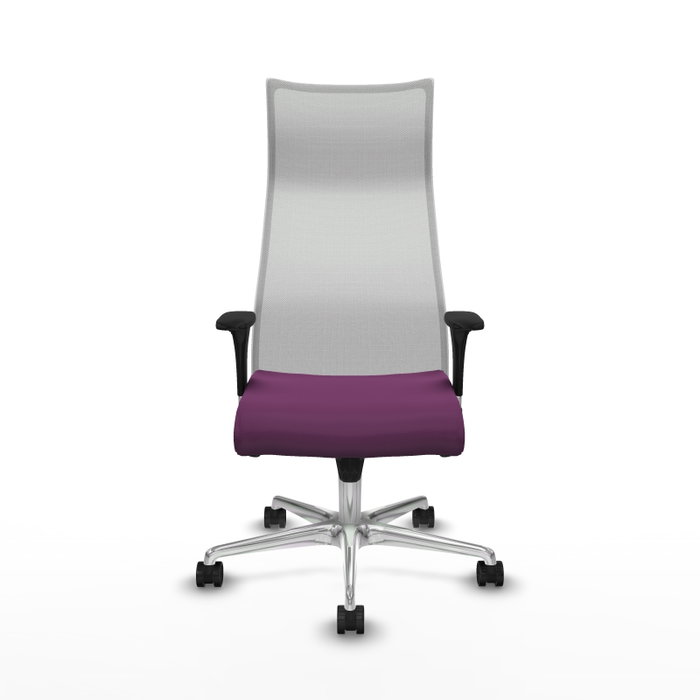 Piqueras y Crespo Chaise de Bureau Albacete Violet et Blanc