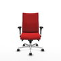 Piqueras Y Crespo Chaise de bureau Albacete confidente, Rouge, Similicuir, Mécanisme Synchro
