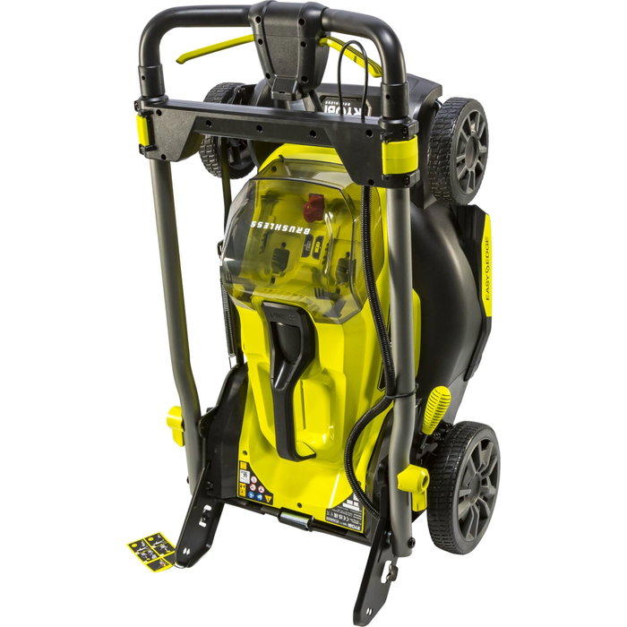 Ryobi Tondeuse poussée 18V Brushless - Ø coupe 40 cm - Batterie 5,0 Ah & Chargeur 2,0 A - RY18LMX40C-150 Ryobi Tondeuse poussée 18V Brushless - Ø coupe 40 cm - Batterie 5,0 Ah & Chargeur 2,0 A - RY18LMX40C-150