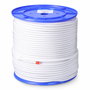 Corde EDM 87922 Blanc Polyester Latex 10 mm x 100 m Élastique