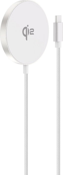 eSTUFF Chargeur sans fil magnétique QI2 15W avec câble USB-C 1.2m, compatible MagSafe iPhone 12-16 et smartphones Android