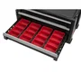 Keter - Coffre à outils modulaire en résine - Noir - 5 tiroirs et 4 roues pivotantes avec frein - 37x59x59 cm