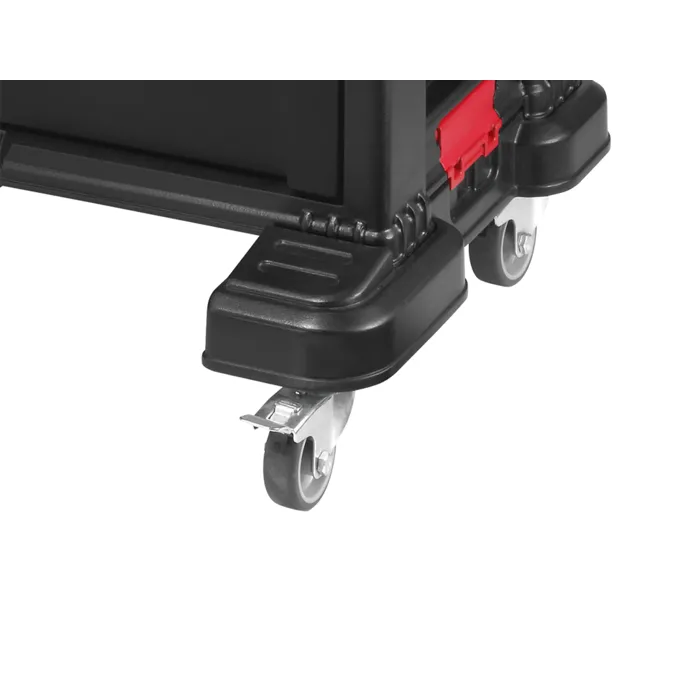 Keter - Coffre à outils modulaire en résine - Noir - 5 tiroirs et 4 roues pivotantes avec frein - 37x59x59 cm