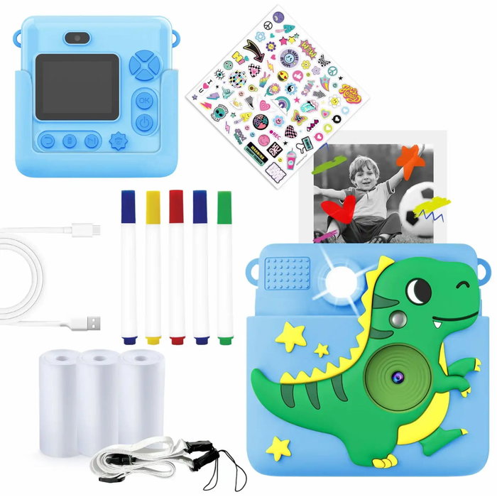 Denver KPC-1363 Bleu Appareil Photo pour Enfants avec Imprimante Denver KPC-1363 Bleu Appareil Photo pour Enfants avec Imprimante