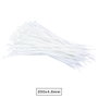 Hantums Sachet de 100 colliers de serrage 100% nylon 250x4.8mm Naturel