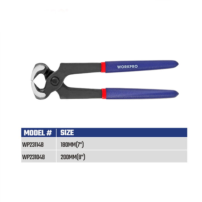 Pince Workpro 8" 20 cm Charpenterie Pince Workpro 8" 20 cm Charpenterie