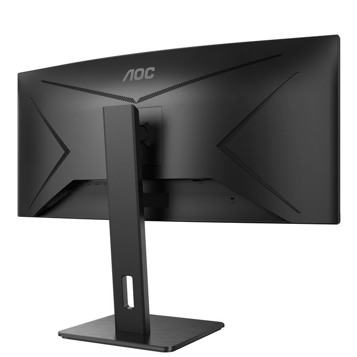 AOC Écran PC Gamer/Professionnel Courbé 34 Pouces (86,4 cm) - 1500R - Résolution QHD 3440x1440 - Dalle VA - Ports HDMI 2.0, DisplayPort 1.2 et USB 3.2 - AdaptiveSync