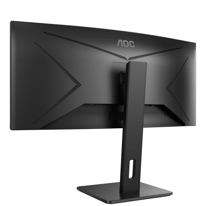 AOC Écran PC Gamer/Professionnel Courbé 34 Pouces (86,4 cm) - 1500R - Résolution QHD 3440x1440 - Dalle VA - Ports HDMI 2.0, DisplayPort 1.2 et USB 3.2 - AdaptiveSync