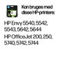 HP Cartouche d'encre authentique 62XL Noir - Grande capacité - Compatible avec HP ENVY et OfficeJet séries 5540, 5740
