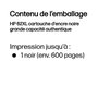 HP Cartouche d'encre authentique 62XL Noir - Grande capacité - Compatible avec HP ENVY et OfficeJet séries 5540, 5740