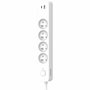 Quarx Multiprise 4 prises avec USB Type-C et USB-A, câble 1,5m