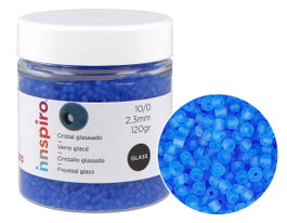 Innspiro Rocaille en verre ronde bleu clair 2,3mm 120g