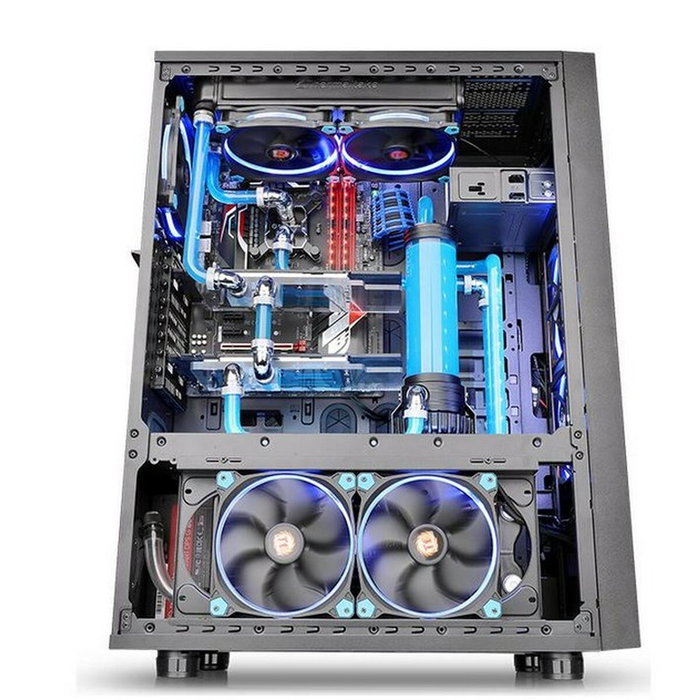 Boîtier ATX semi-tour THERMALTAKE CA-1F8-00M1WN-02 Bleu Noir