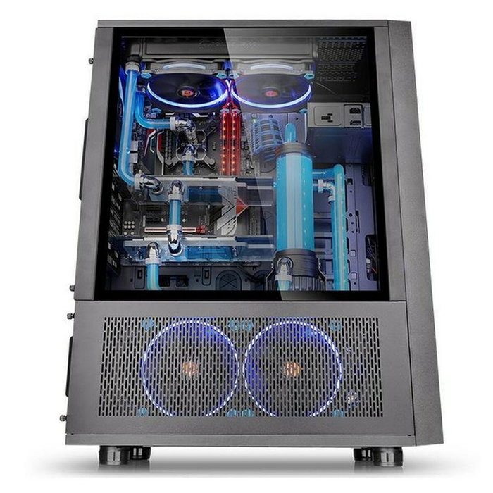 Boîtier ATX semi-tour THERMALTAKE CA-1F8-00M1WN-02 Bleu Noir