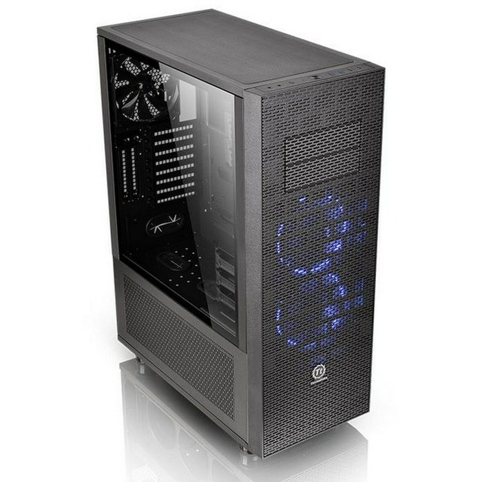 Boîtier ATX semi-tour THERMALTAKE CA-1F8-00M1WN-02 Bleu Noir