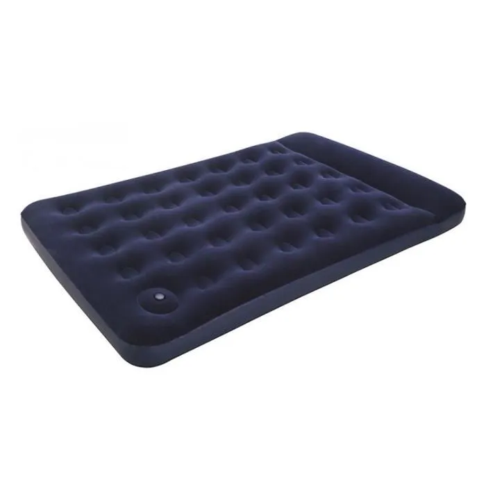 Bestway Matelas gonflable camping 2 places, modèle 67225, 191 cm x 137 cm x 22 cm, avec pompe à pied intégrée - Capacité max 300 kg