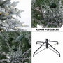 BigBuy Home Sapin de Noël Enneigé Blanc et Vert 240 cm