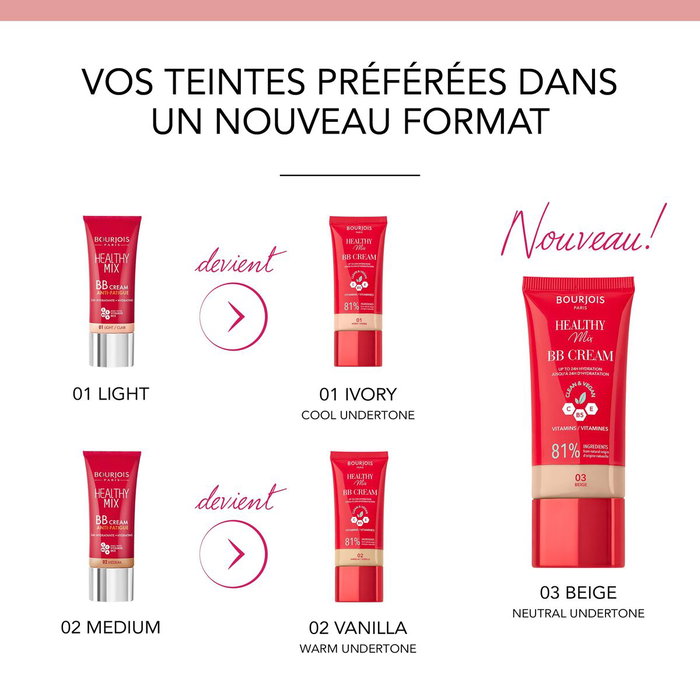 Bourjois Healthy Mix BB Crème 03.5-Beige chaud 30 ml Bourjois Healthy Mix BB Crème 03.5-Beige chaud 30 ml