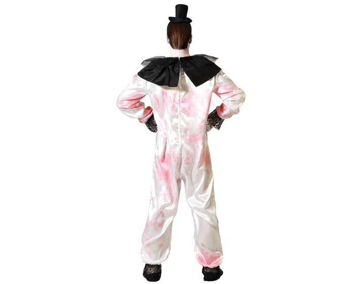 Disfraz Payaso Macabro - Mono Blanc avec Détails Noirs pour Homme Adultes - Costume d'Halloween et Événements Horrifiques - Taille XS-S Disfraz Payaso Macabro - Mono Blanc avec Détails Noirs pour Homme Adultes - Costume d'Halloween et Événements Horrifiques - Taille XS-S