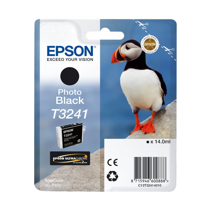 Epson Cartouche d'encre T3241 Noir Photo UltraChrome Hi-Gloss2 Epson Cartouche d'encre T3241 Noir Photo UltraChrome Hi-Gloss2