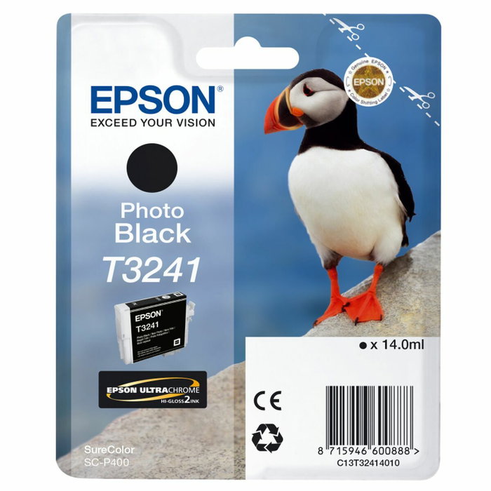 Epson Cartouche d'encre T3241 Noir Photo UltraChrome Hi-Gloss2 Epson Cartouche d'encre T3241 Noir Photo UltraChrome Hi-Gloss2