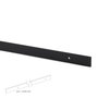 Emuca Kit de quincaillerie pour porte coulissante suspendue en bois de Barn, Sans fermeture souple, panneaux non inclus, Acier et Plastique, Peint en noir